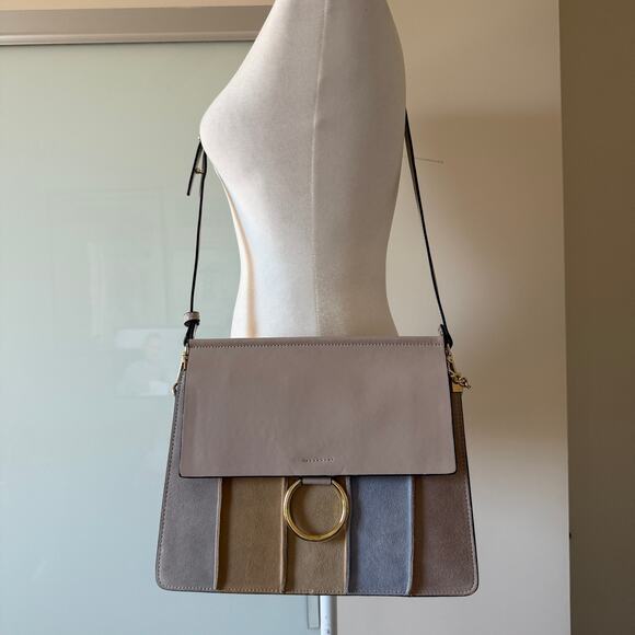 INZI Multi-Color Suede Shoulder Bag – Chloe-Inspired (NW0T) - Picture 2 of 12